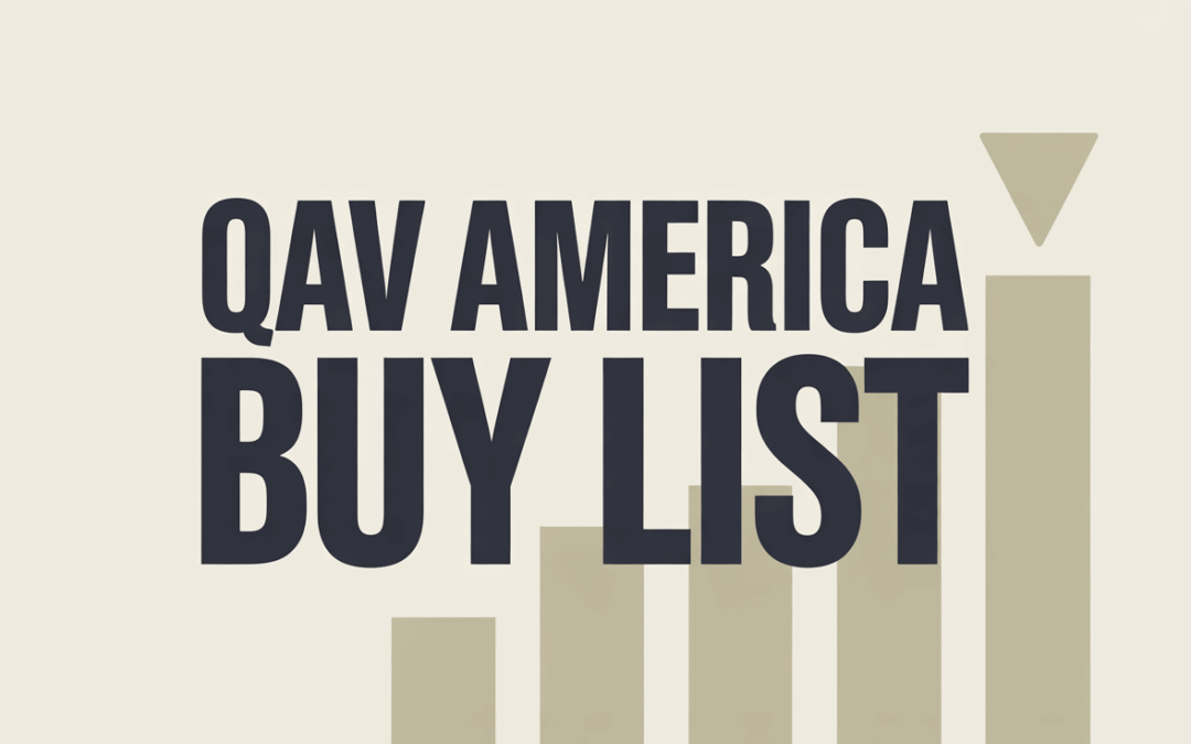 QAV Value Investing Buy List 2025-10-20